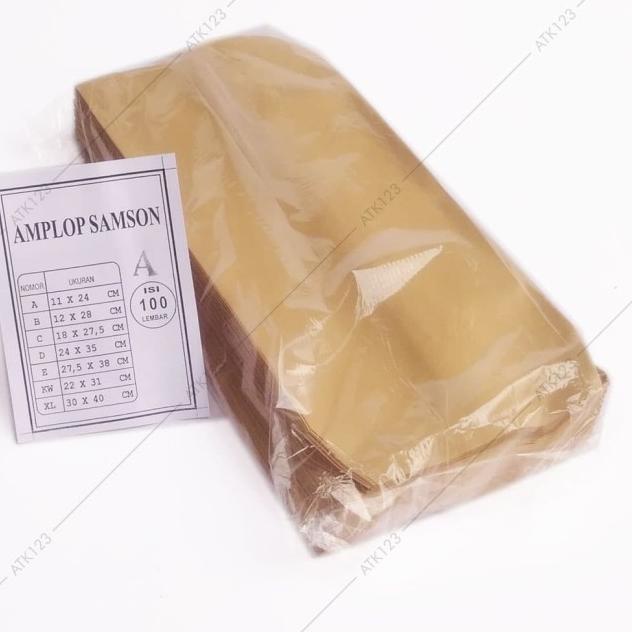 

✷ Amplop Coklat / Samson Guanaco A (Kabinet) isi 100 Buah ♚