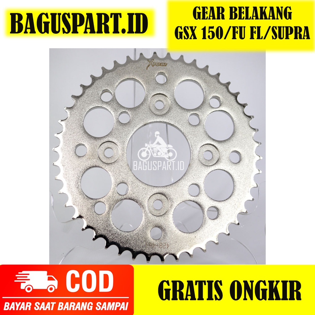 Gear Belakang SUPRA X 125 FIT KARISMA 428 415 H 35 36 37 38 39 40 ~ 50 Xtreme not sss tk