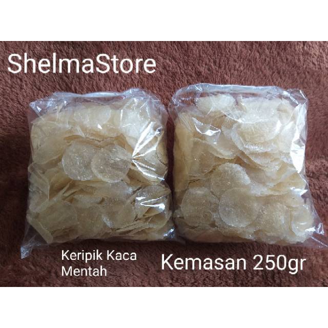 

[COD] Keripik Kaca Mentah Kemasan 250gr