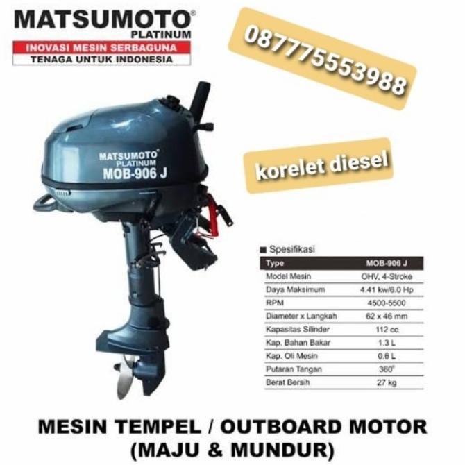 Mesin Perahu Tempel Boat Matsumoto Mob906J