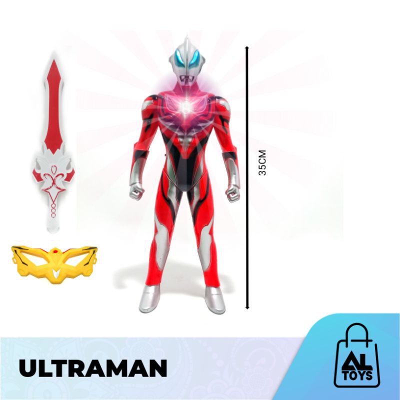 Mainan Robot Ultraman Taiga BO Topeng Pedang Set