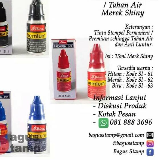 

Kekinian - Tinta Stempel Permanent / / Tahan Air/ Anti Luntur Shiny ✔