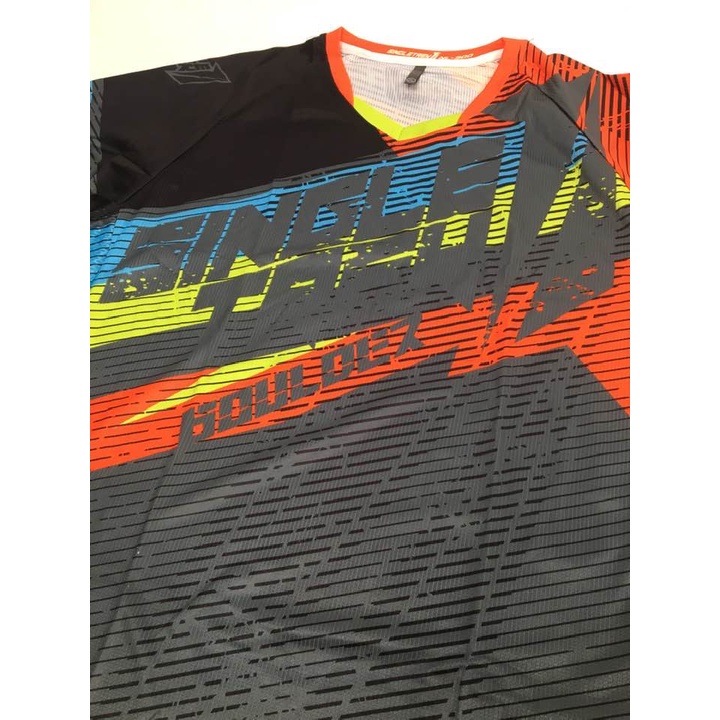 Jersey Sepeda Singletrek1 Cooltech ORI JSBO Orange Long