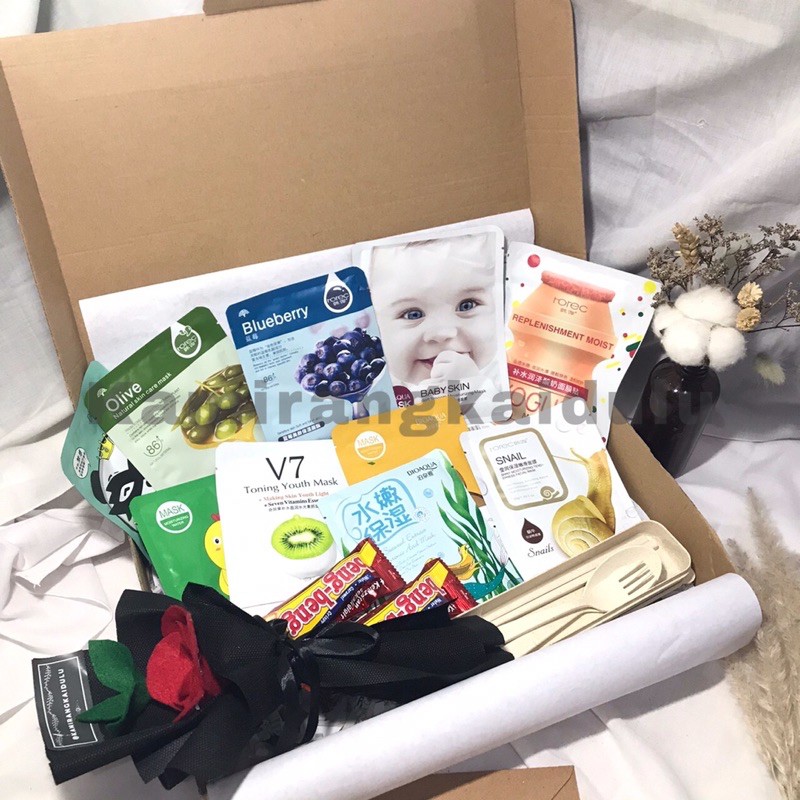 

GIFT BOX SKINCARE | SHEETMASK | KADO ULANGTAHUN | BIRTHDAY GIFT | GIFT BOX UNIK