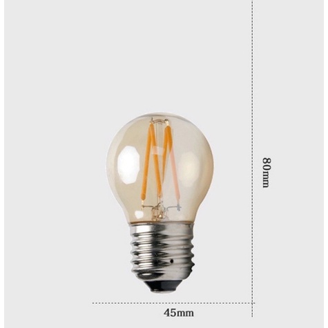 Lampu Led Filamen 4W / 2W Filamen Edison 4 WATT / 2 WATT E27 bohlam Caff ST64 / G45 / Lampu Cafe Dekorasi / Bulb  Bohlam Edison Lampu Hias Cafe/ Mewah