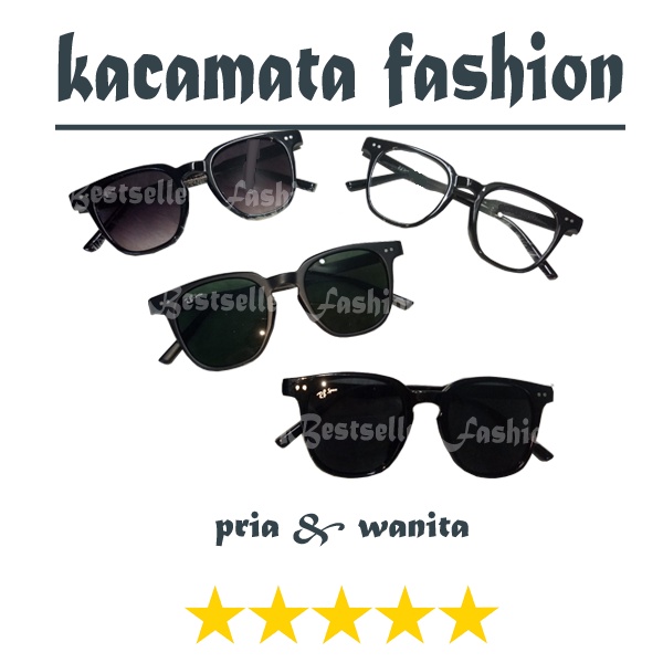 Kacamata Gaya Pria Wanita Kacamata Hitam Anti Uv Kacamata Transparan Retro Suglasses Trendy Kacamata Fashion Korea Style Terbaru NOCASE