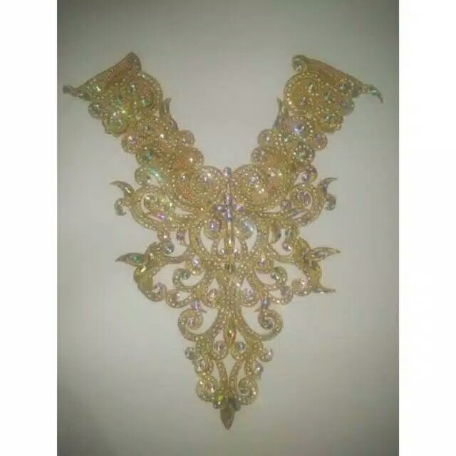Kalung baju tari jaipong choker -Perlengkapan baju tari tradisional, hiasan baju-