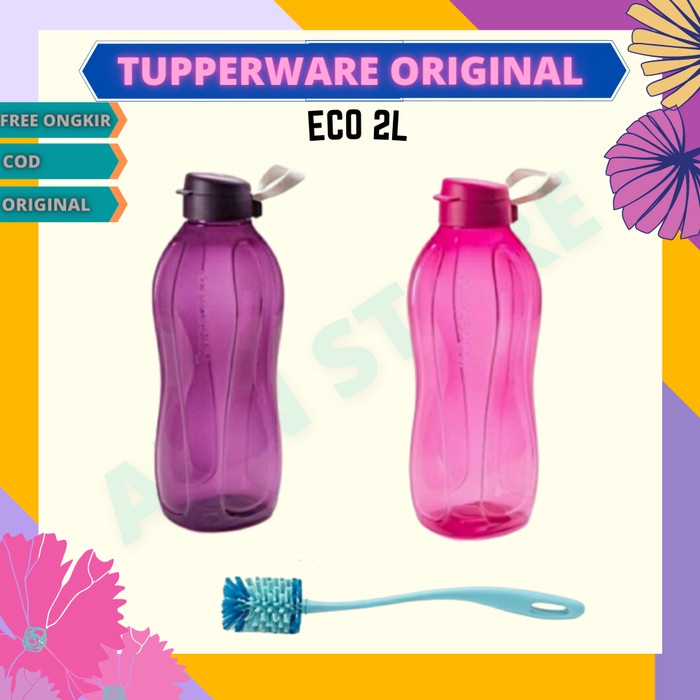 Botol Minum Tupperware 2L / Sikat Tempat Minum 2 Liter Eco Bottle Promo