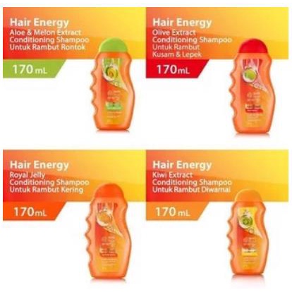 * NCC * Makarizo Hair Energy Conditioning Shampoo - Shampo Kemasan Botol - Netto 170 ml &amp; 330 ml