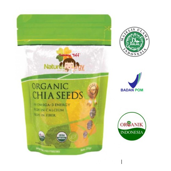 Natures Energy Organic Chia Seed chiaseed chia seeds 100gr MPASI lemak tambahan