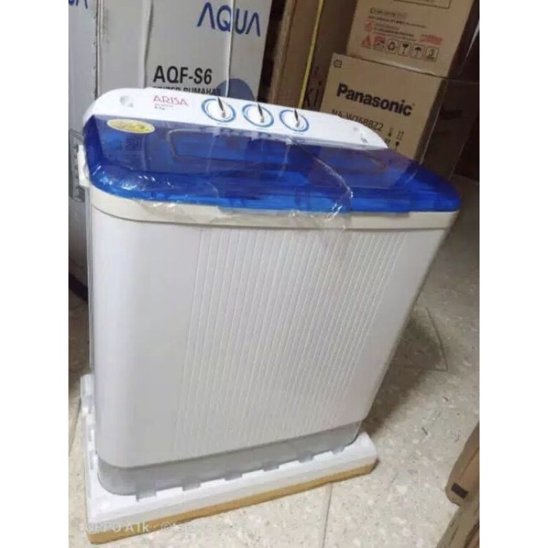 MESIN CUCI ARISA 2 TABUNG 8 KG AW 8898PAB