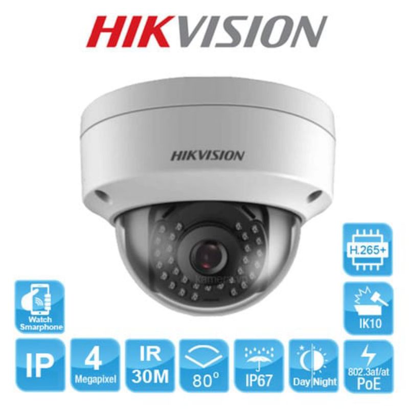 IP CAMERA INDOOR 4MP HIKVISION DS-2CD1143GOE-I H.265 EXIR