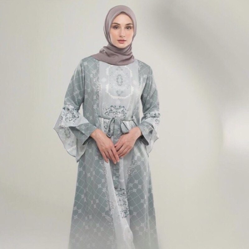 Dress/Gamis Rindu Dress Ocean Vanilla Hijab Ori/Original size L