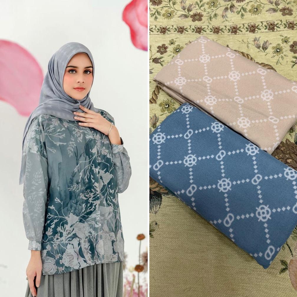 Voal Motif Premium / Hijab Segi Empat Voal Motif Premium Lasercut / Jilbab Voal Motif Premium Laser 