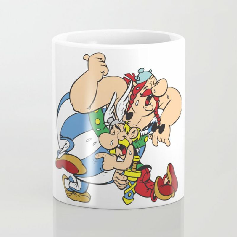 mug asterix obelix cartoon funny