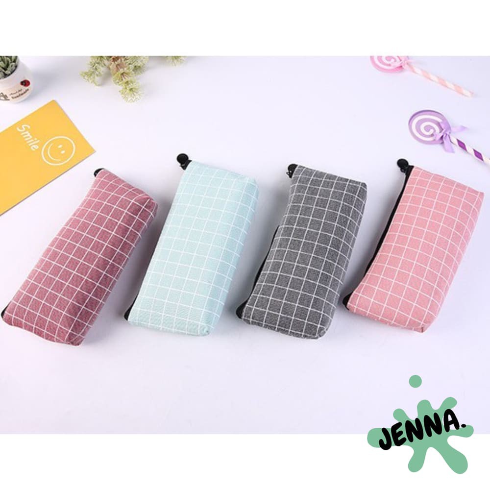 

TP0065 Tempat Pensil Motif Kotak Kotak Tempat Kosmetik Good Quality