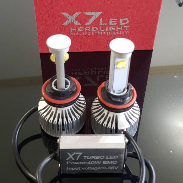 1set Lampu LED X7 H11 CREE
