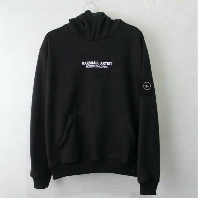 marshall artist hoodie black