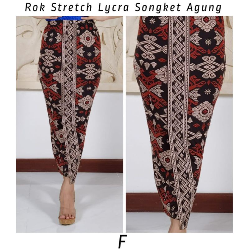 Rok Lycra Stretch Songket Agung