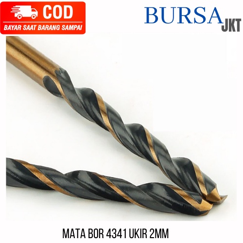 MATA BOR 4341 TST UKURAN 2 MM - 7 MM UNTUK BESI STAINLESS KAYU HITAM GOLD