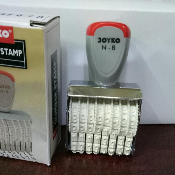 

NUMBER STAMP 8 DIGIT /STEMPEL ANGKA/STAMP CAP JOYKO PROMO