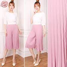 Celana kulot pendek plisket 7/8 terbaru/celana kulot plisket pendek-4