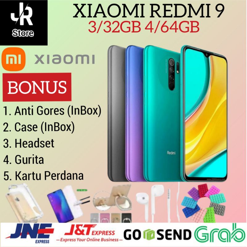 XIAOMI REDMI 9 RAM 3/32GB & 4/64GB GARANSI RESMI XIAOMI