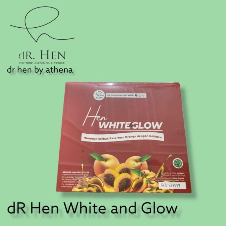 dr hen white dan glow | serbuk kolagen dr hen