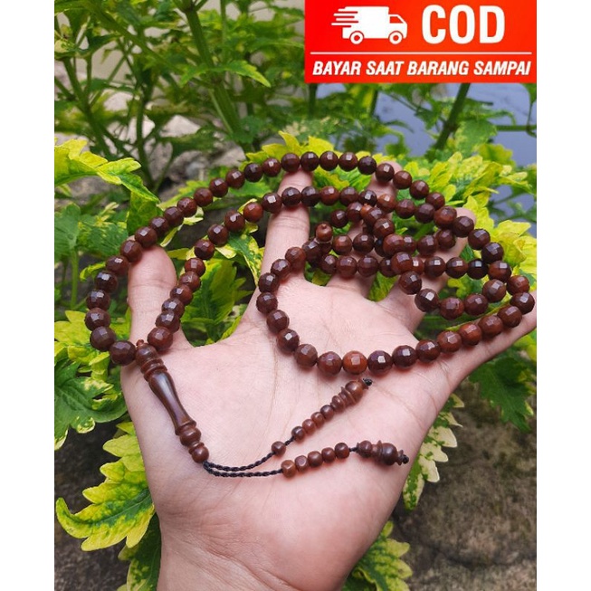 Tasbih 99 kaukah bulat kristal UK 8mm