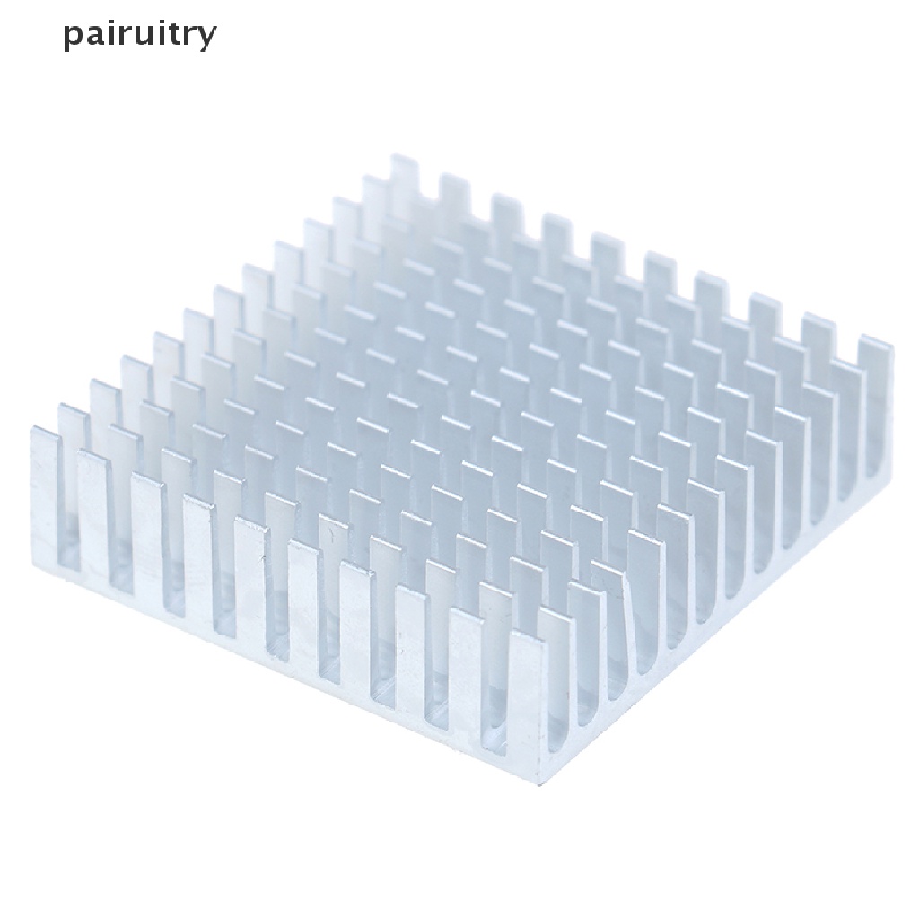 Prt 2pcs Radiator heatsink cpu 40x40 X 11mm Bahan aluminum Warna silver PRT