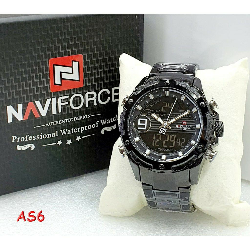 Jam Tangan Pria Naviforce Original Rantai 0205