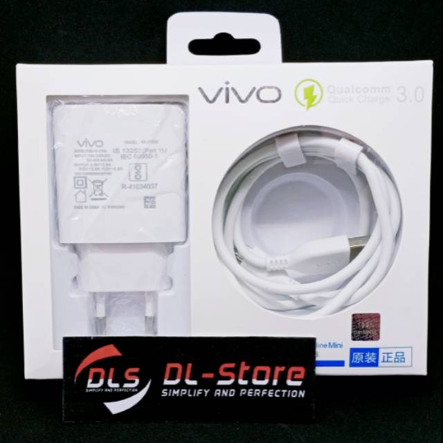 Charger ViVO V11 Pro Original Dual Engine Fast Charger Micro USB Qualcomm QC 3.0