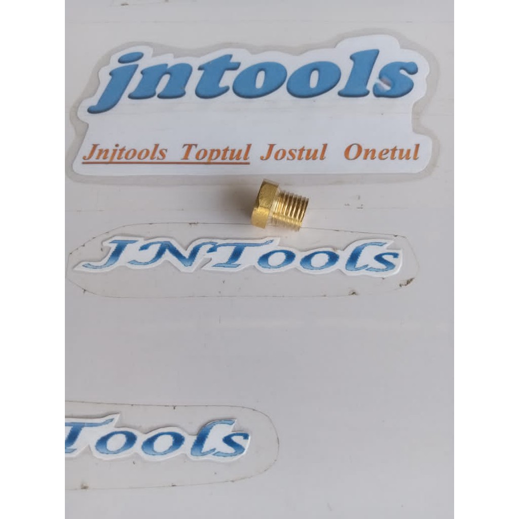 Plug Dop Drat Luar Kuningan 1 Per 2 Inch