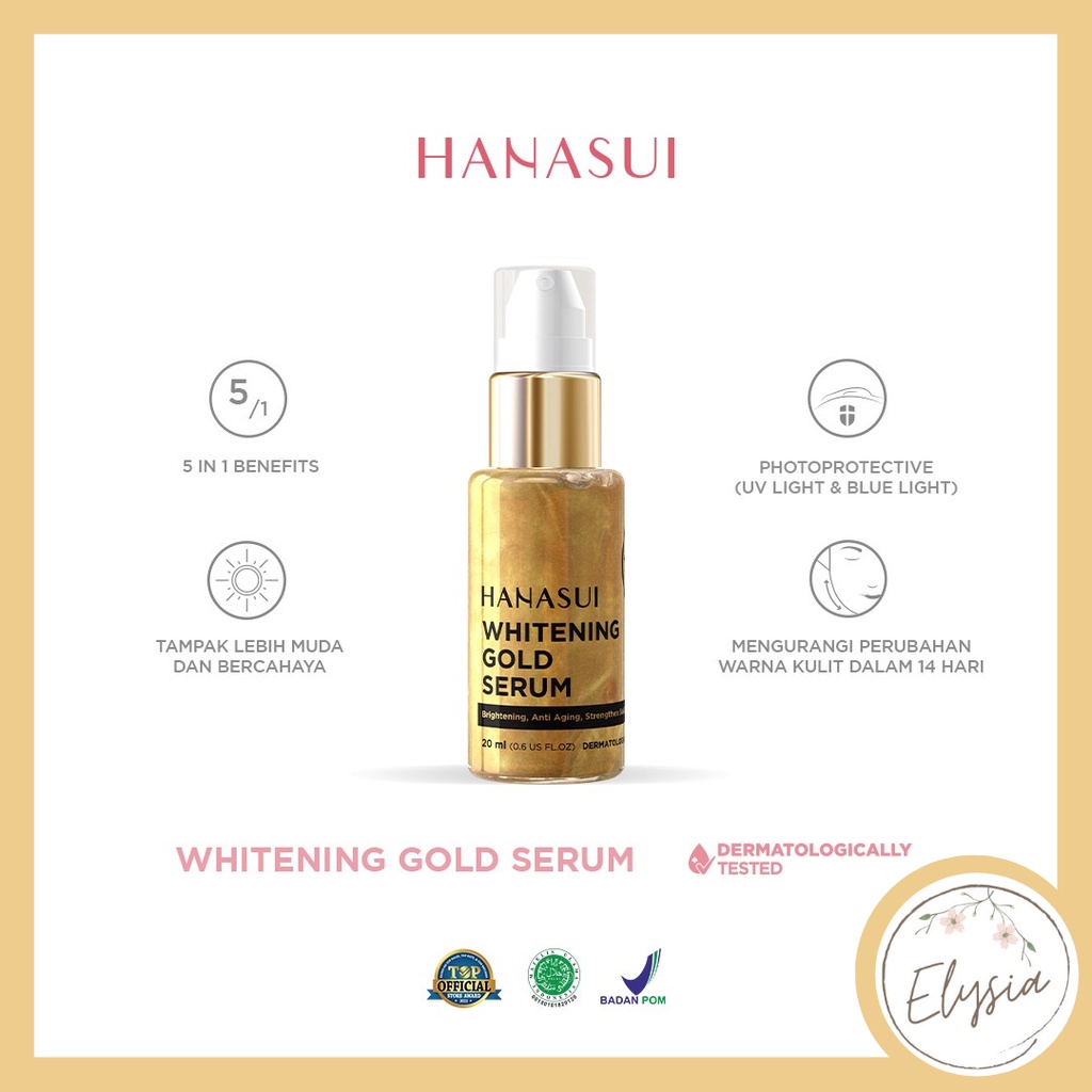 HANASUI Serum 20ml VitC/Whitening Gold/Anti Acne BPOM