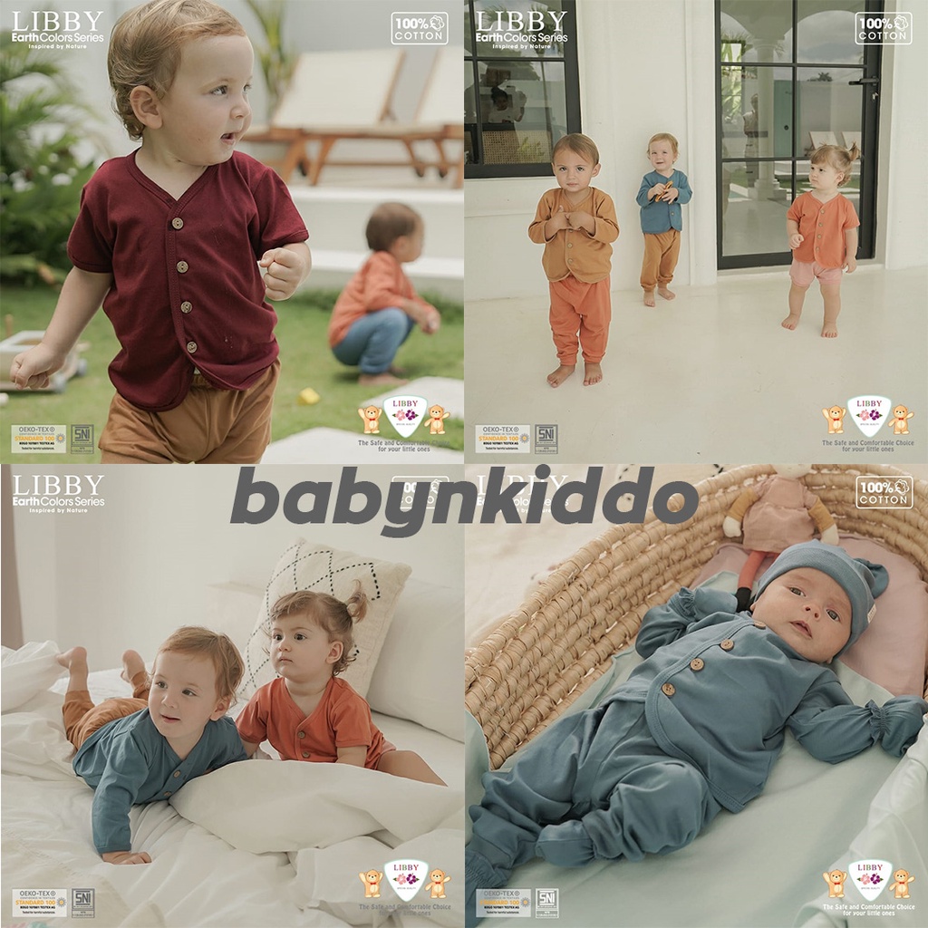 LIBBY MURAH SETELAN PENDEK CELANA PENDEK KANCING DEPAN COMFY SET / KOMBINATION / COMBINATION SERIES PIYAMA STLBDAK