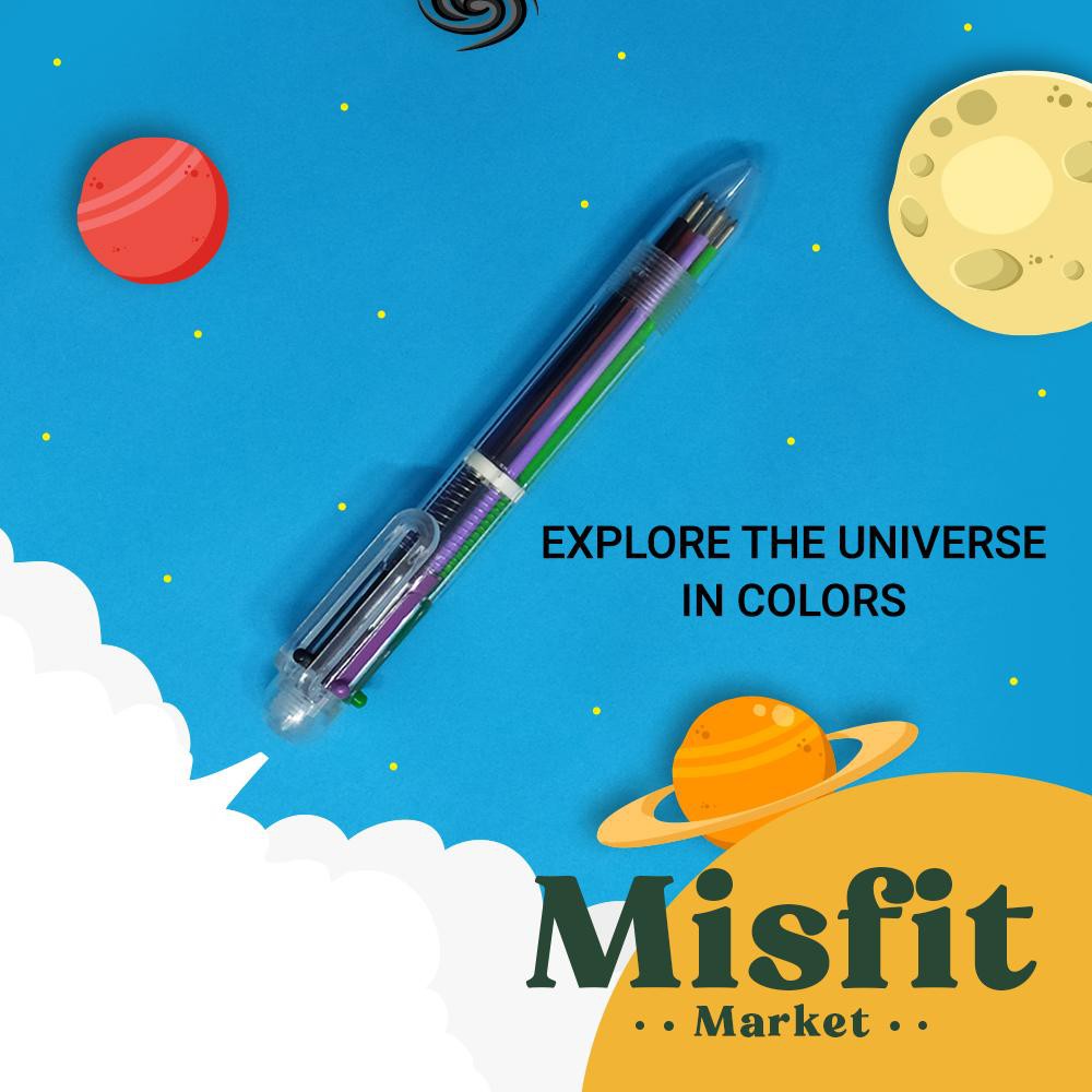 

Popitoi 6 Color in 1 Pen Pulpen Warna Warni