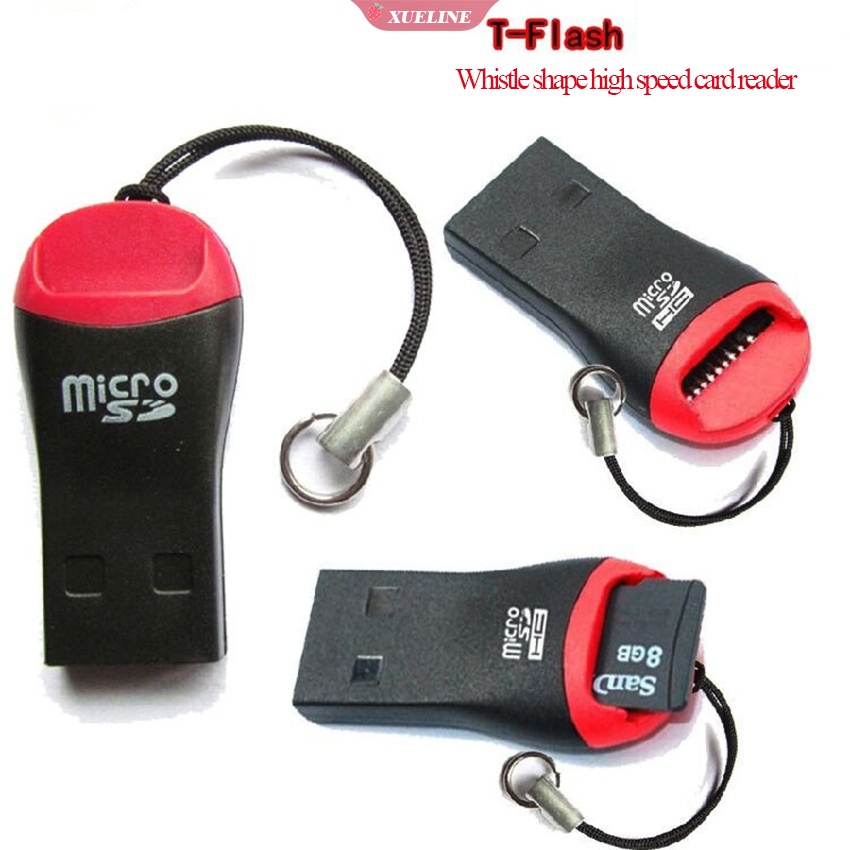 Adapter Card Reader USB 2.0 TF Flash Micro SD / TF Portable Untuk Laptop / Handphone