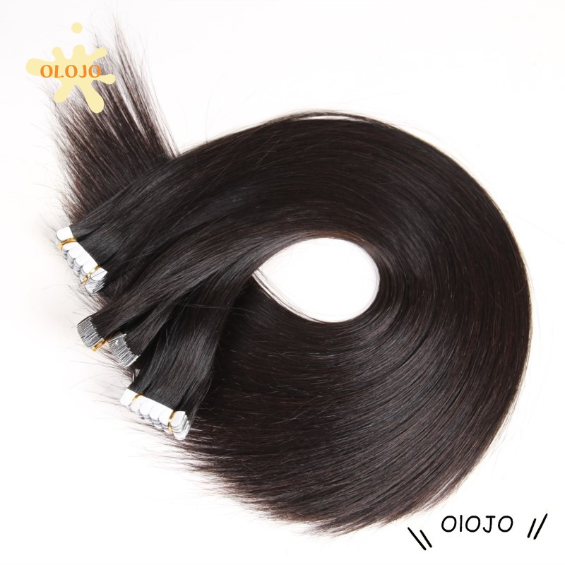 Fashion Women Colorful Seamless Wig Piece  Long Straight Hair with Clip Hair Extension Piece