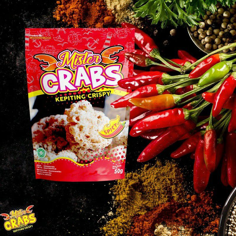 

Kepiting Crispy Mister Crabs 50gr/termurah/Putri Cake