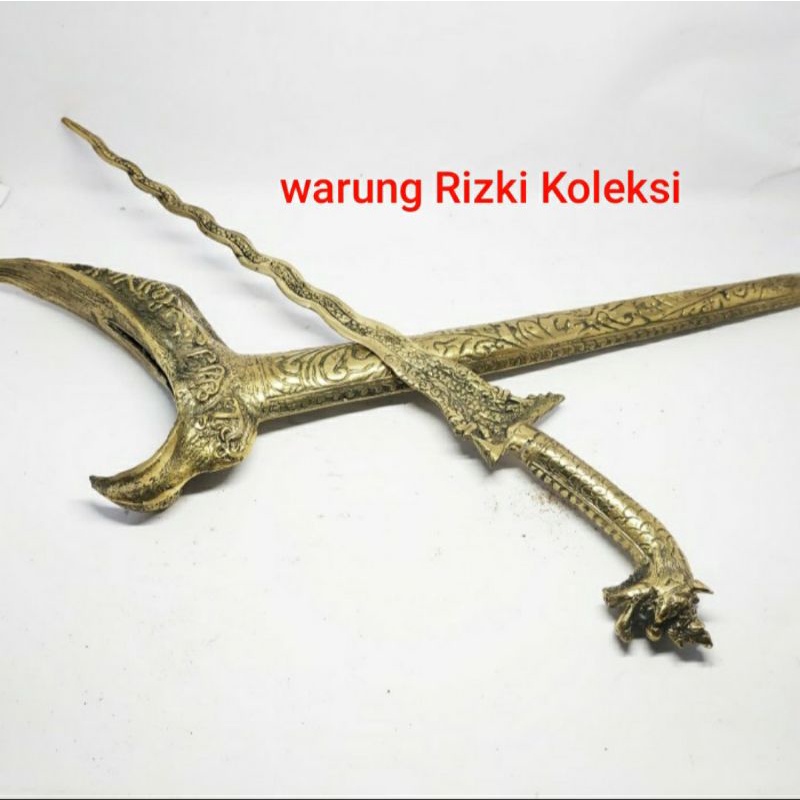 Keris Naga Kuningan Full Ukuran Besar
Panjang keseluruhan sekitar 48cm