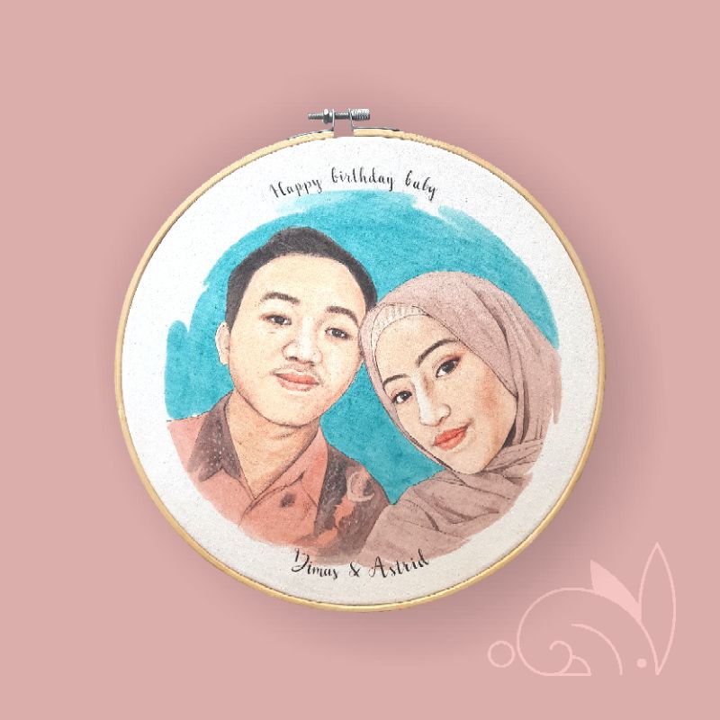 Lukisan Wajah / Kado / Hiasan Rumah / Karikatur / Kado Ulang Tahun / Kado Pernikahan / Kado Wisuda