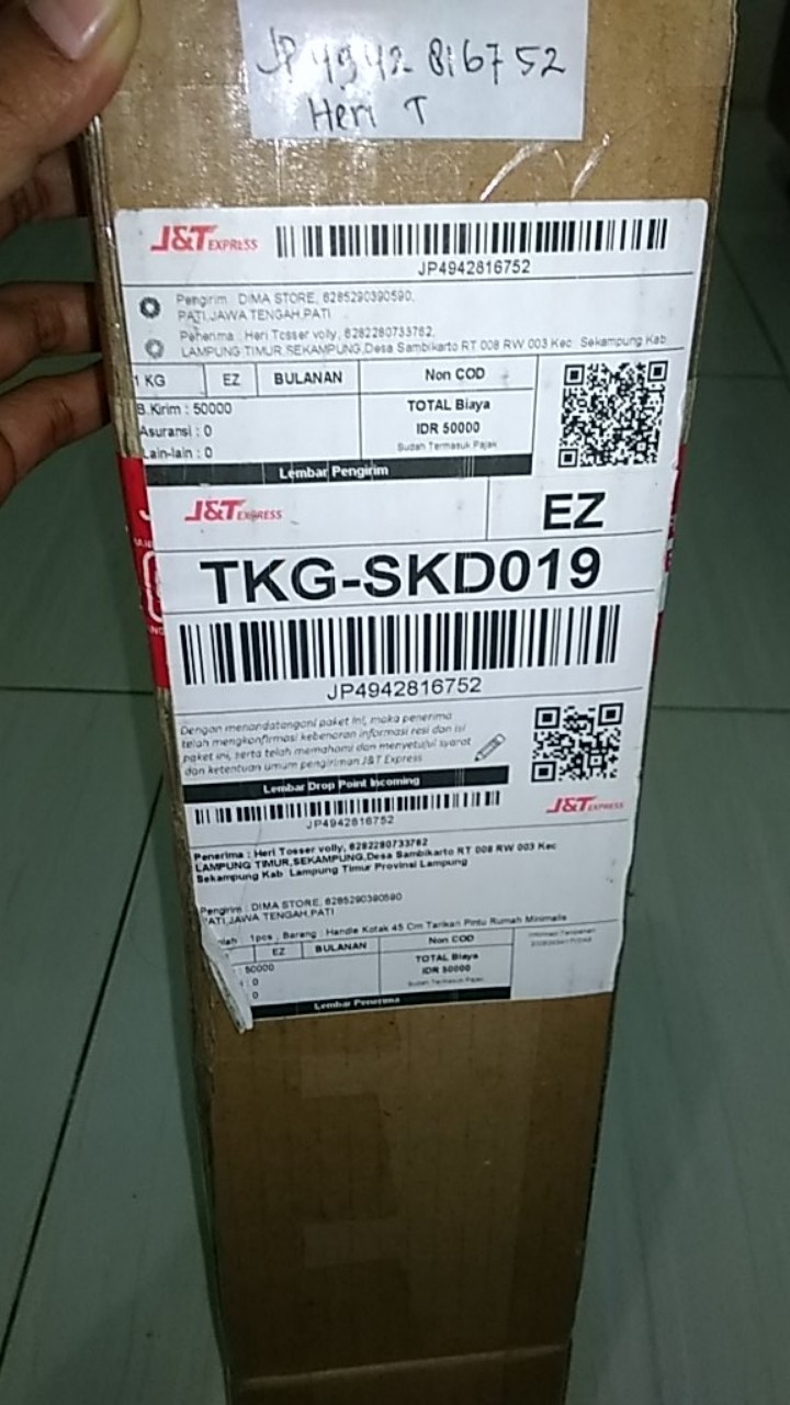 Handle Kotak 45 Cm Tarikan Pintu Rumah Minimalis Stainless Stell Berkualitas