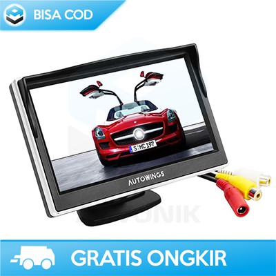 MONITOR PARKIR MUNDUR 5 INCH TFT LCD - LAYAR MUNDUR MOBIL AKSESORIS