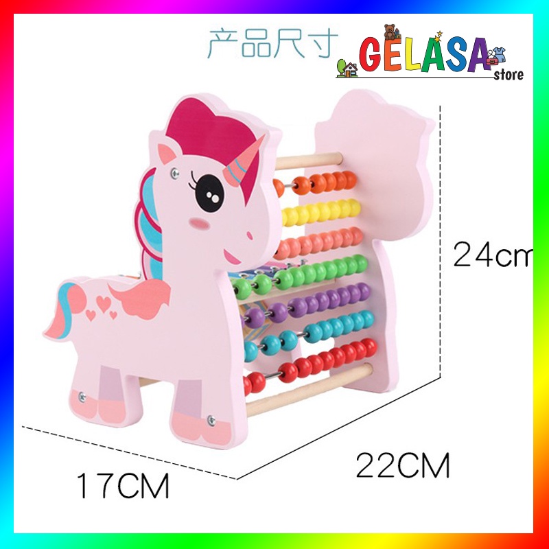 Gelasa Mainan kayu anak Hand Knocking Xylophone