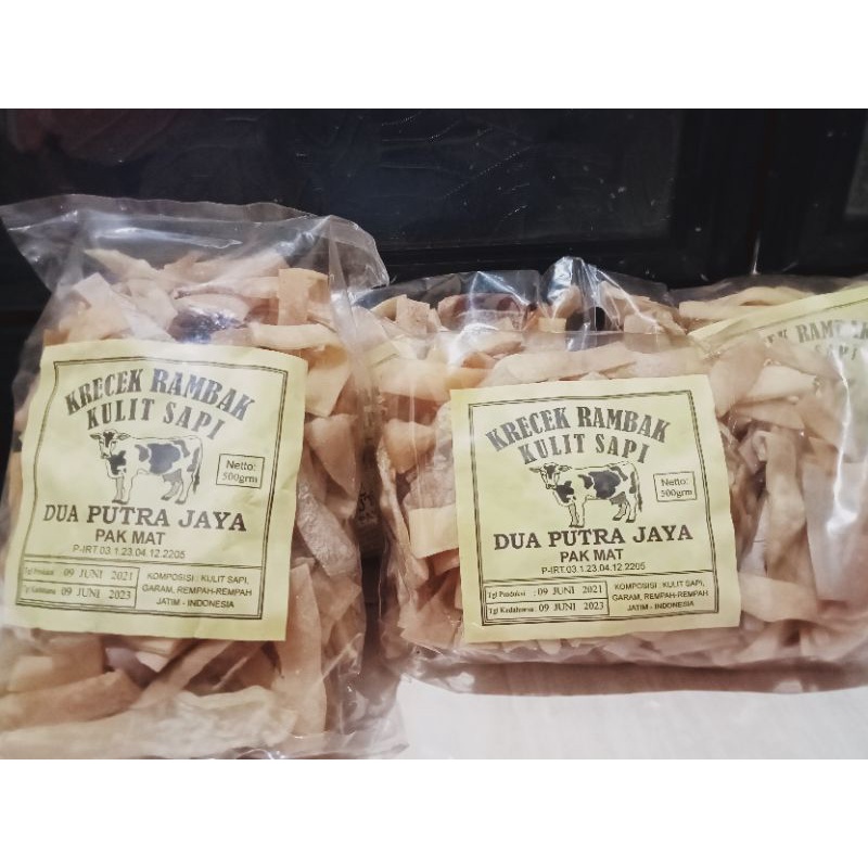 

Krupuk Krecek Rambak Stik 500 gram Grosir Murah