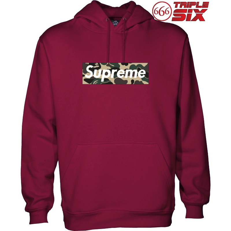 camouflage supreme hoodie