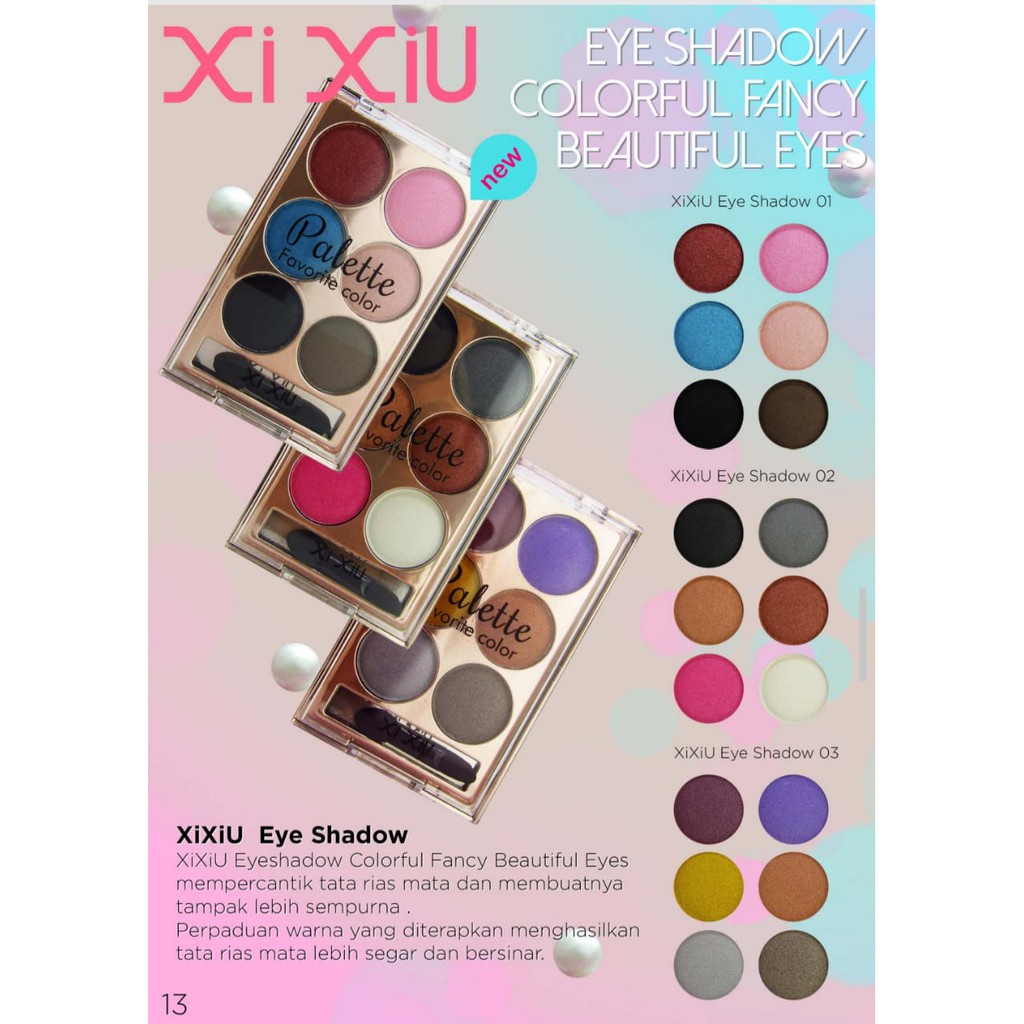 Jual XI XIU Eye Shadow Palette Favorite Color Eyeshadow Xixiu 6 Warna