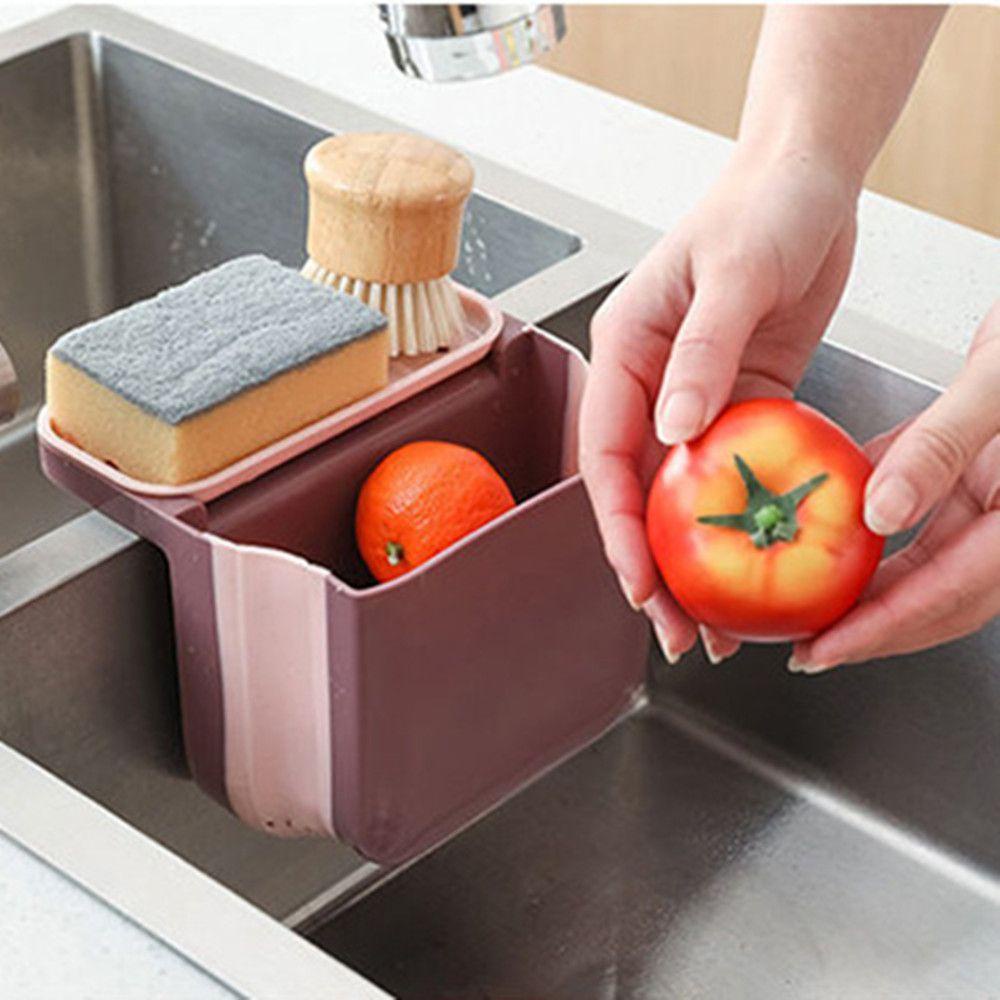 Solighter Rak Saringan Wastafel Pemisahan Kering Dan Basah Tahan Lama Organizer Dapur Keranjang Tiris Multifungsi