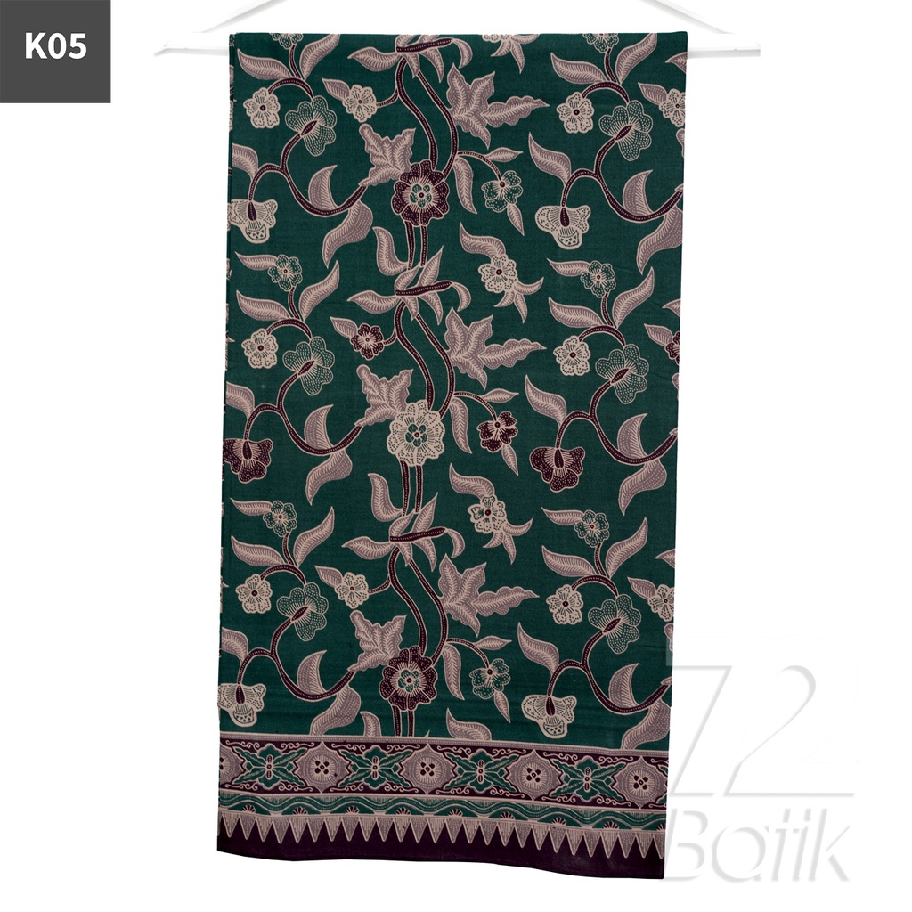 KAIN BATIK PREMIUM Bahan Katun Motif Kembang Warna Merah 721139 Cap 72 Jarik Jarit Samping Kebat Panjang Batik Katun Modern Premium Bahan Seragam Batik Pernikahan Kantor Keluarga Murah Kamen Jadi Batik Bali Lembaran