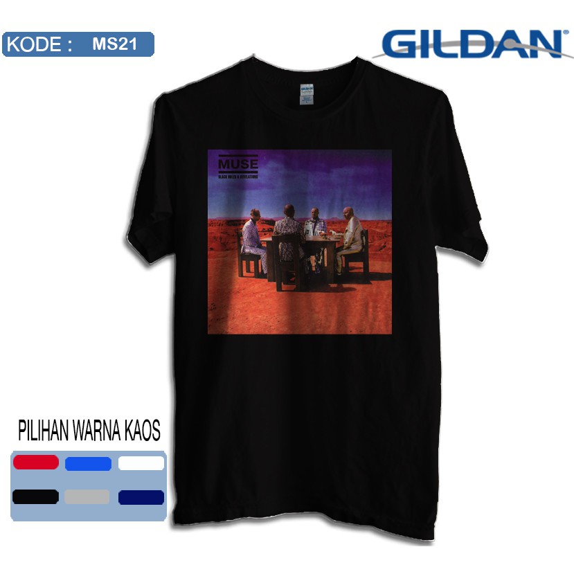 Kaos muse band original gildan softstyle ms21